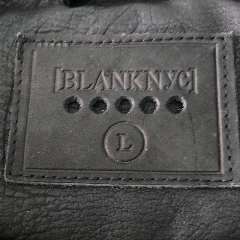 BLANK NYC EMBROIDERED STUDDED FAUX LEATHER JACKET - Picture 3 of 8